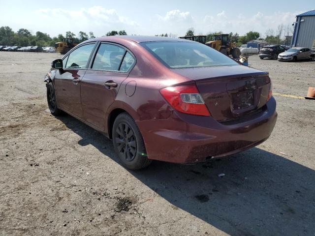 Photo 3 from auction – 2012 HONDA CIVIC LX with VIN 19XFB2F54CE321442