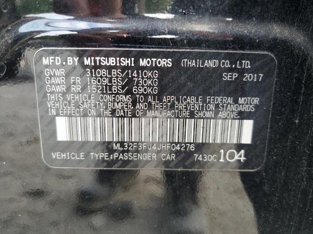 Photo 10 from auction – 2018 MITSUBISHI MIRAGE G4 with VIN ML32F3FJ4JHF04276