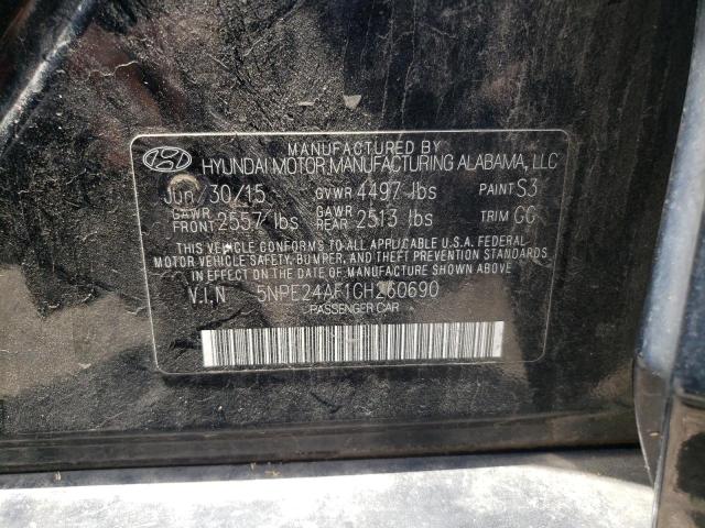Photo 10 from auction – 2016 HYUNDAI SONATA SE with VIN 5NPE24AF1GH260690