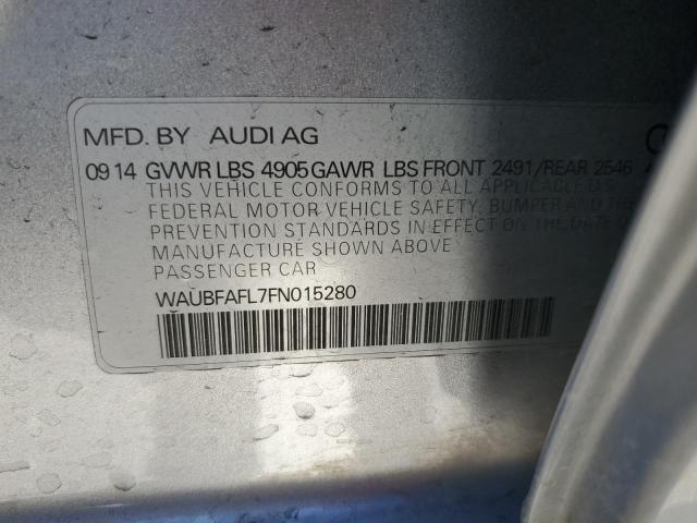 Photo 10 from auction – 2015 AUDI A4 PREMIUM with VIN WAUBFAFL7FN015280
