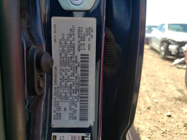 Photo 10 from auction – 2004 TOYOTA 4RUNNER SR with VIN JTEBU14RX48021677