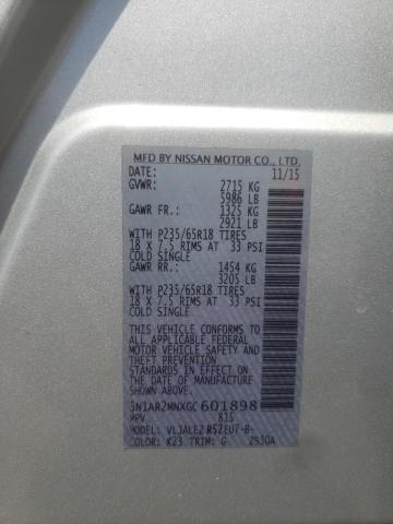 Photo 10 from auction – 2016 NISSAN PATHFINDER with VIN 5N1AR2MNXGC601898