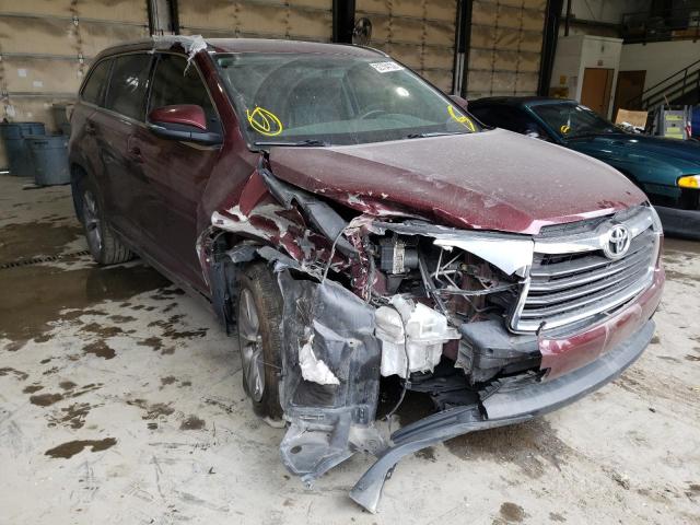 TOYOTA HIGHLANDER 2014 with VIN 5TDJKRFH0ES054693 - Photo from auction