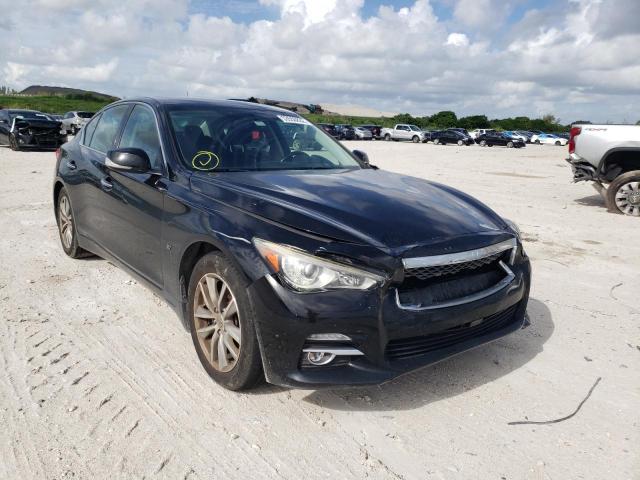 INFINITI Q50 BASE 2014 with VIN JN1BV7ARXEM685904 - Photo from auction