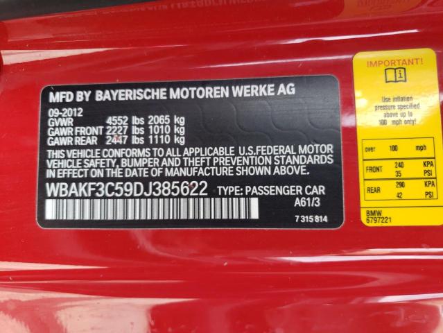 Photo 10 from auction – 2013 BMW 328 XI with VIN WBAKF3C59DJ385622