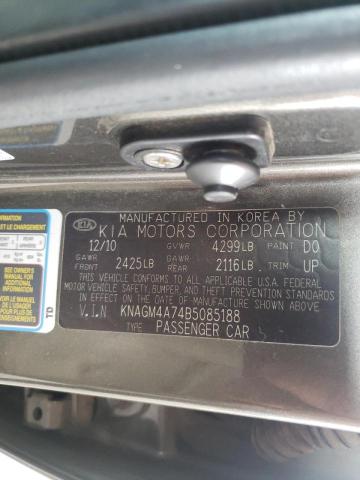 Photo 10 from auction – 2011 KIA OPTIMA LX with VIN KNAGM4A74B5085188