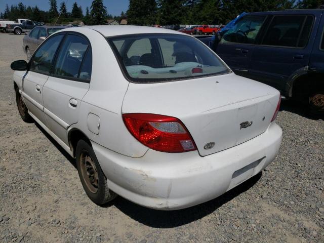 Photo 3 from auction – 2001 KIA RIO with VIN KNADC123916014061