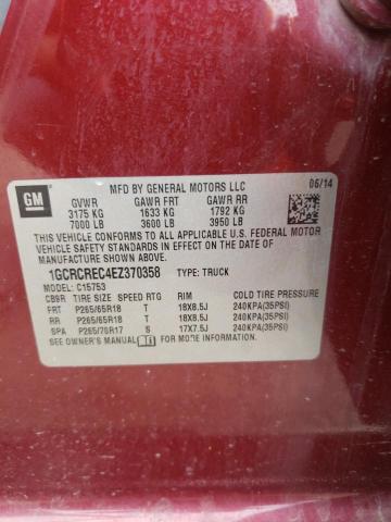 Photo 10 from auction – 2014 CHEVROLET SILVERADO with VIN 1GCRCREC4EZ370358