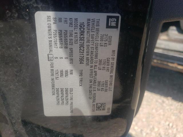 Photo 10 from auction – 2012 CHEVROLET SILVERADO with VIN 1GCRKSE78CZ317964