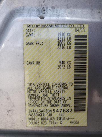 Photo 10 from auction – 2013 NISSAN ALTIMA 2.5 with VIN 1N4AL3AP2DN547682