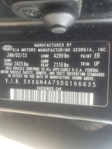 Photo 10 from auction – 2013 KIA OPTIMA EX with VIN 5XXGN4A75DG166635