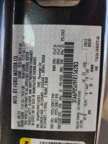 Photo 10 from auction – 2015 FORD FUSION TIT with VIN 3FA6P0SU9FR156283