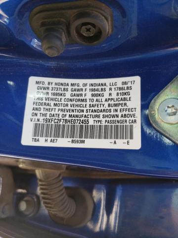 Photo 10 from auction – 2017 HONDA CIVIC EX with VIN 19XFC2F78HE072455