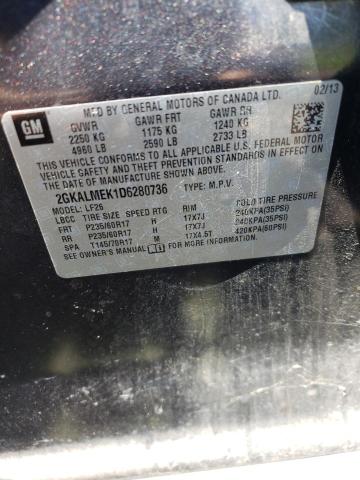 Photo 10 from auction – 2013 GMC TERRAIN SL with VIN 2GKALMEK1D6280736