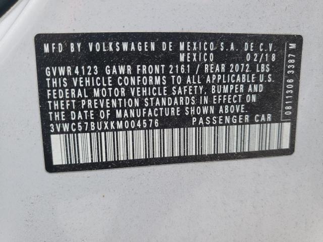 Photo 10 from auction – 2019 VOLKSWAGEN JETTA S with VIN 3VWC57BUXKM004576