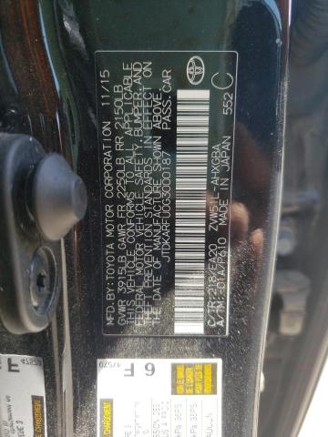 Photo 10 from auction – 2016 TOYOTA PRIUS with VIN JTDKARFU0G3000187
