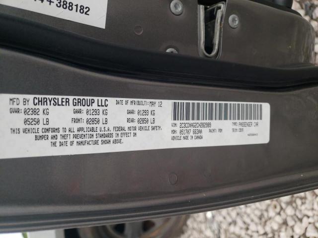 Photo 10 from auction – 2012 DODGE CHARGER PO with VIN 2C3CDXAG2CH282989