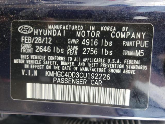 Photo 10 from auction – 2012 HYUNDAI GENESIS 3. with VIN KMHGC4DD3CU192226