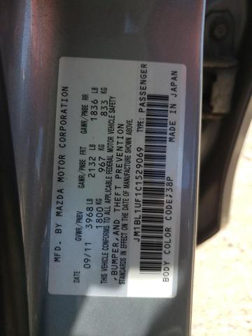 Photo 10 from auction – 2012 MAZDA 3 I with VIN JM1BL1UF1C1529069