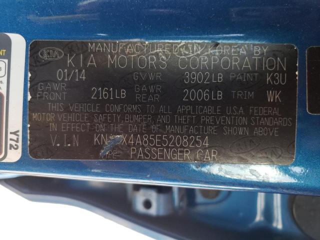 Photo 10 from auction – 2014 KIA FORTE EX with VIN KNAFX4A85E5208254