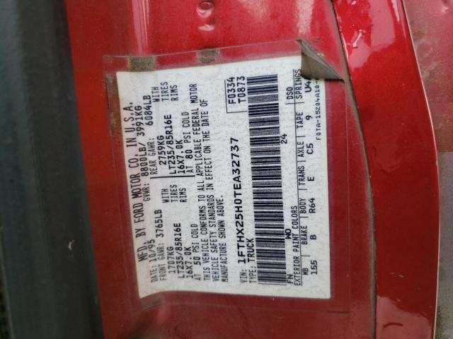 Photo 10 from auction – 1996 FORD F250 with VIN 1FTHX25H0TEA32737