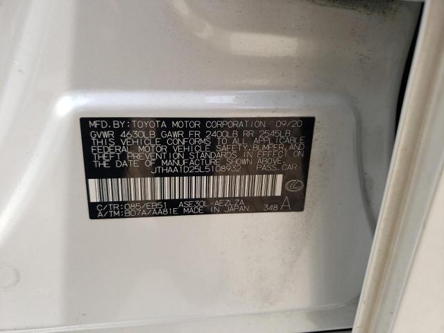 Photo 10 from auction – 2020 LEXUS IS 300 with VIN JTHAA1D25L5108932
