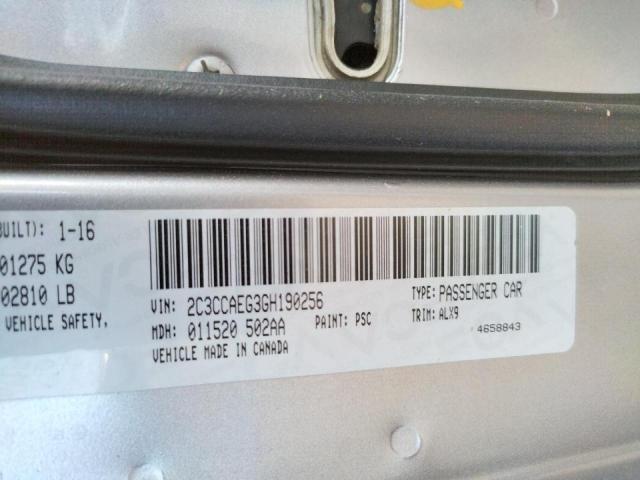 Photo 10 from auction – 2016 CHRYSLER 300C with VIN 2C3CCAEG3GH190256