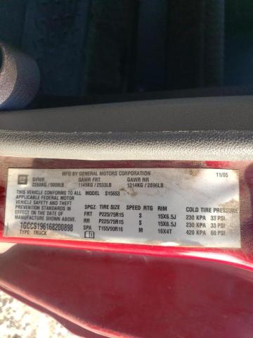 Photo 10 from auction – 2006 CHEVROLET COLORADO with VIN 1GCCS196168200898
