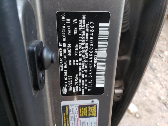 Photo 10 from auction – 2012 KIA OPTIMA SX with VIN 5XXGR4A66CG064867