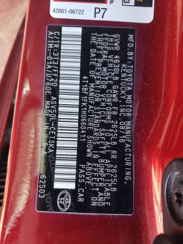 Photo 10 from auction – 2017 TOYOTA CAMRY LE with VIN 4T1BF1FK1HU660411