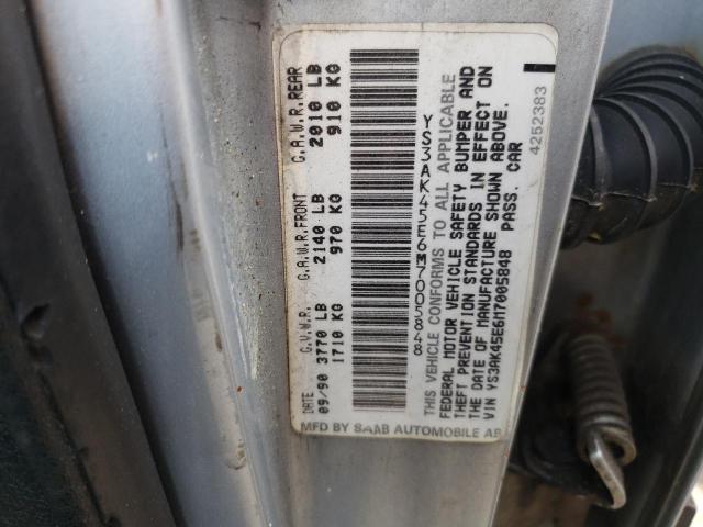 Photo 10 from auction – 1991 SAAB 900 BASE with VIN YS3AK45E6M7005848