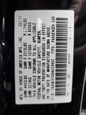 Photo 10 from auction – 2017 ACURA TLX TECH with VIN 19UUB1F55HA009692