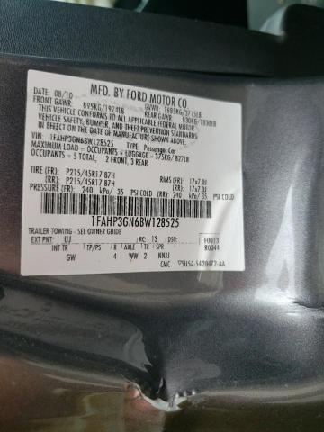 Photo 10 from auction – 2011 FORD FOCUS SES with VIN 1FAHP3GN6BW128525