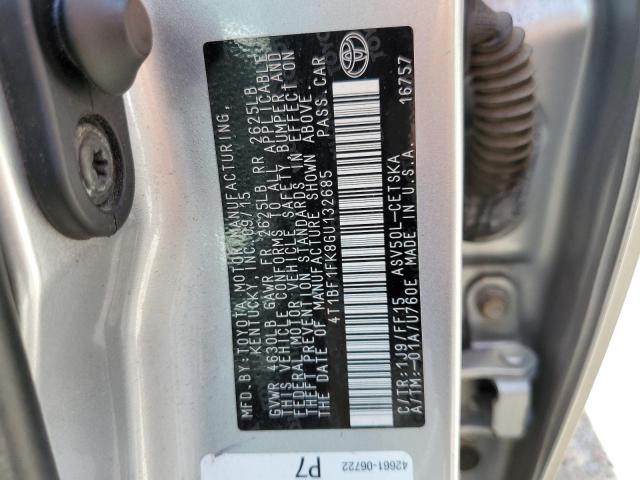 Photo 10 from auction – 2016 TOYOTA CAMRY LE with VIN 4T1BF1FK8GU132685
