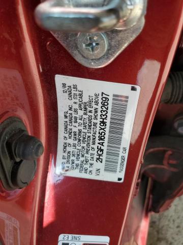 Photo 10 from auction – 2009 HONDA CIVIC LX with VIN 2HGFA165X9H332697