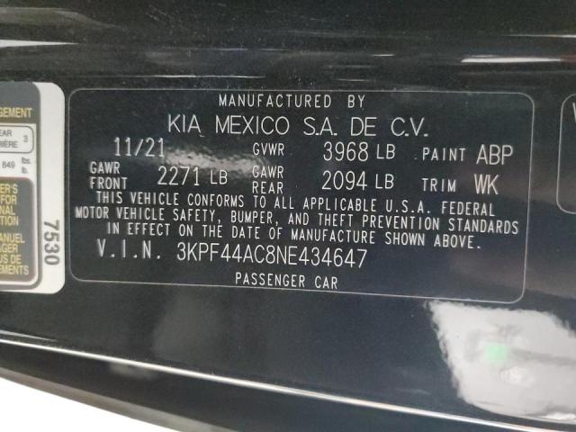 Photo 10 from auction – 2022 KIA FORTE GT with VIN 3KPF44AC8NE434647