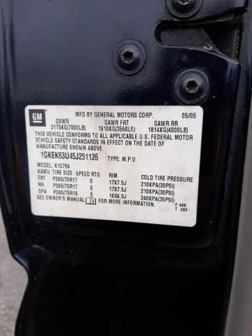 Photo 10 from auction – 2005 GMC YUKON with VIN 1GKEK63U45J251126