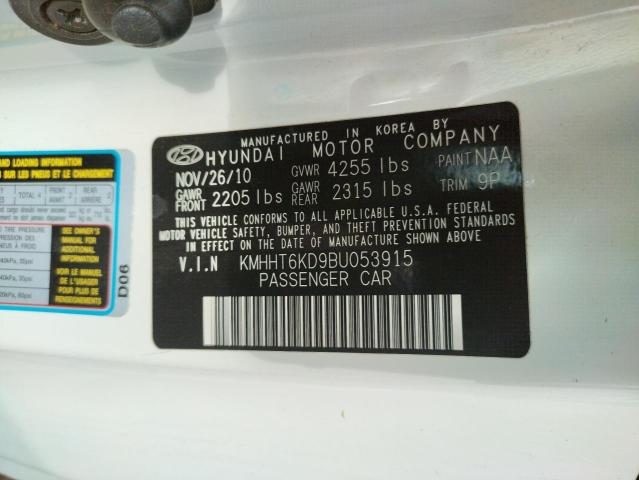 Photo 10 from auction – 2011 HYUNDAI GENESIS CO with VIN KMHHT6KD9BU053915