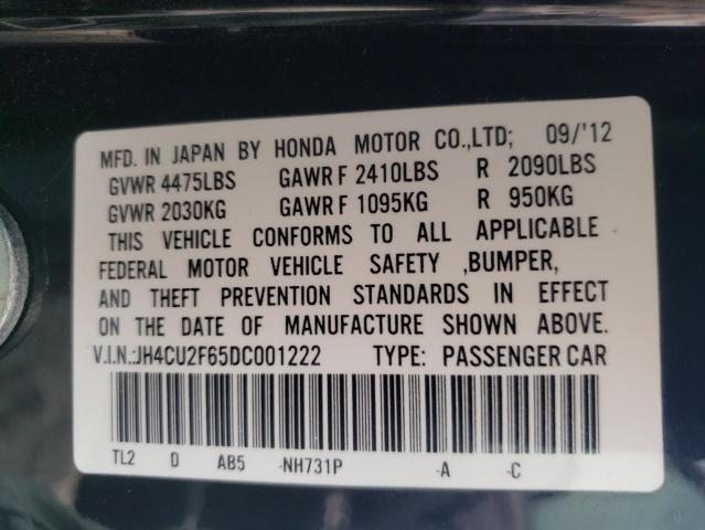 Photo 10 from auction – 2013 ACURA TSX TECH with VIN JH4CU2F65DC001222