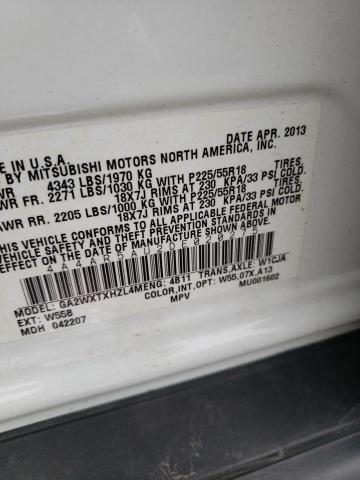 Photo 10 from auction – 2013 MITSUBISHI OUTLANDER with VIN 4A4AR5AU2DE020275