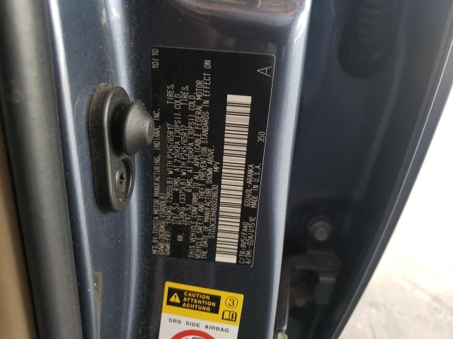 Photo 10 from auction – 2011 TOYOTA HIGHLANDER with VIN 5TDZK3EH4BS028630