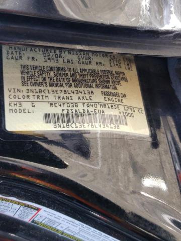 Photo 10 from auction – 2008 NISSAN VERSA S with VIN 3N1BC13E78L434138