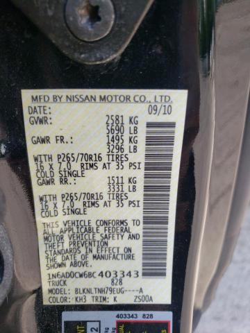 Photo 10 from auction – 2011 NISSAN FRONTIER S with VIN 1N6AD0CW6BC403343