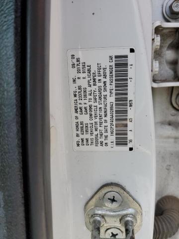 Photo 10 from auction – 2010 HONDA ACCORD LXP with VIN 1HGCP2F40AA028943