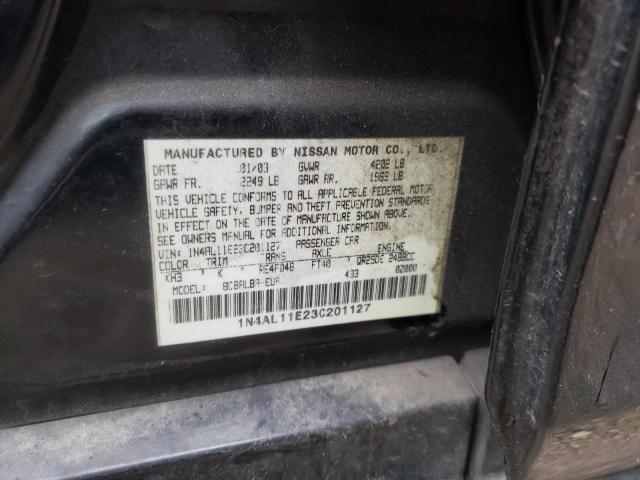 Zdjęcie 10 z aukcji – 2003 NISSAN ALTIMA BAS z VIN 1N4AL11E23C201127