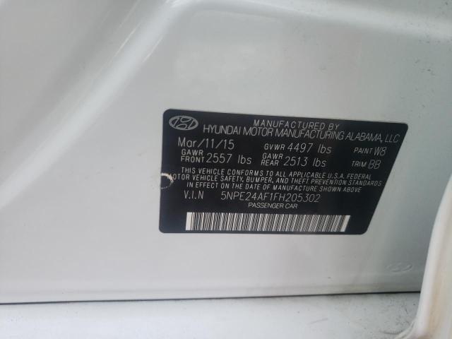 Photo 10 from auction – 2015 HYUNDAI SONATA SE with VIN 5NPE24AF1FH205302