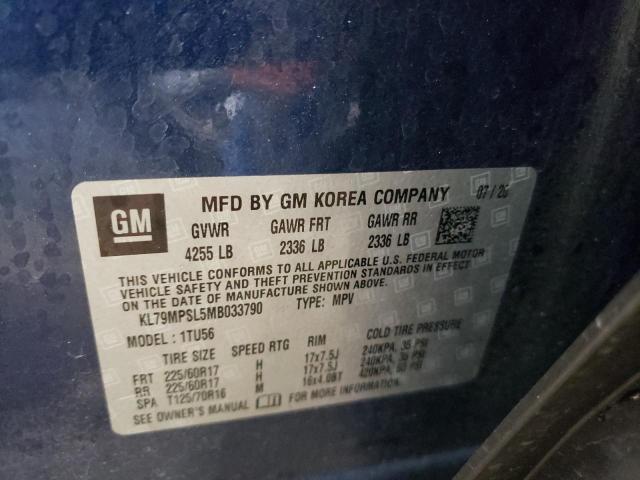 Photo 10 from auction – 2021 CHEVROLET TRAILBLAZE with VIN KL79MPSL5MB033790