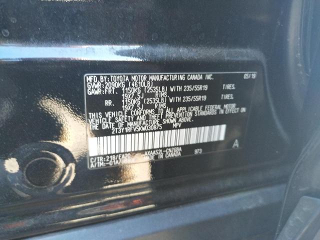 Photo 10 from auction – 2019 TOYOTA RAV4 LIMIT with VIN 2T3Y1RFV5KW030875
