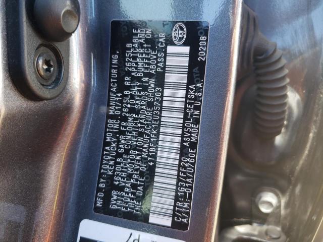 Photo 10 from auction – 2014 TOYOTA CAMRY L with VIN 4T1BF1FK1EU357303