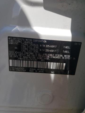 Photo 10 from auction – 2018 TOYOTA RAV4 LE with VIN JTMBFREV5JJ741630